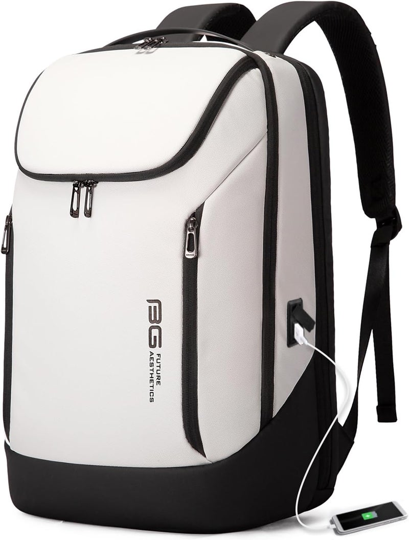 BANGE Business Smart Backpack Waterproof fit 15.6 Inch Laptop Backpack with USB Charging Port,Travel Durable Backpack - Image 1